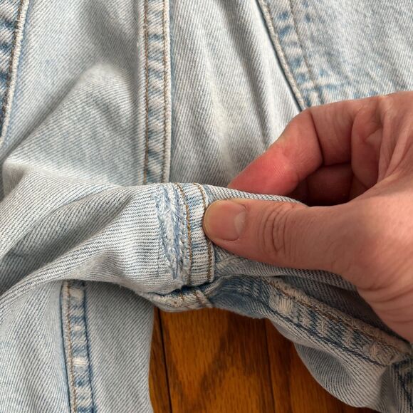 Vtg Gap Denim Classic Fit Jeans Women Size 12 Reg Blue Light Wash High Rise Mom - Picture 5 of 14